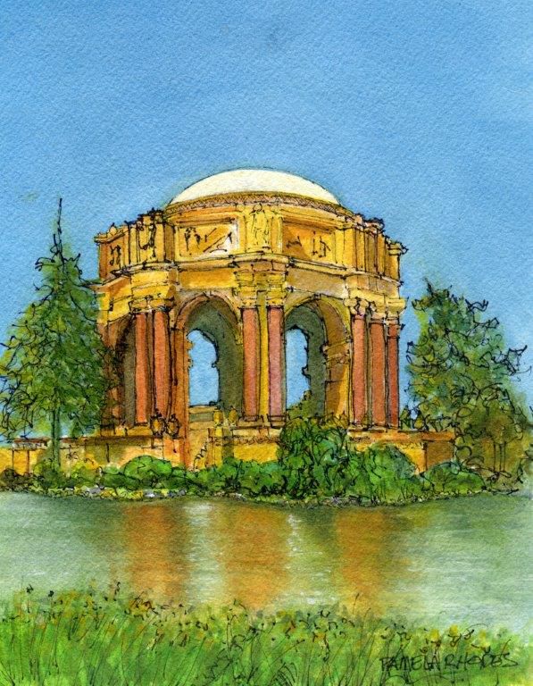The Palace of Fine Arts by SF artist, Pamela Rhodes